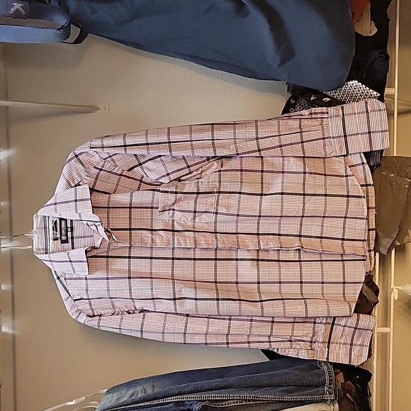 Stacy Adam's dress shirt with French cuff and button hider - Picture 1 of 3